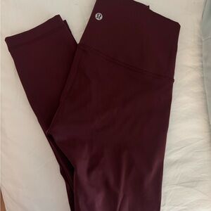Lululemon Burgundy Leggings